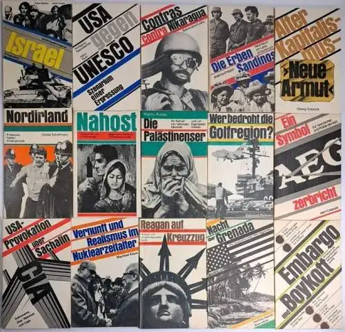 15 Bücher Politik & Geschichte Dietz Verlag, 1980er Jahre, Israel, Nordirland ..