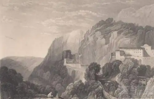 Bey Palanka in Syrmien. aus Meyers Universum, Stahlstich. Kunstgrafik, 1850