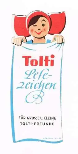 Lesezeichen: Tolti Lesezeichen für große und kleine Tolti-Freunde, 1955