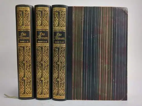 Buch: Die Ahnen, Gustav Freytag, 6 Teile in 3 Bänden, Wegweiser Verlag