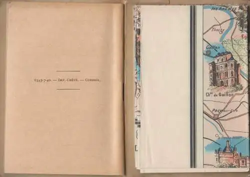 Buch: Führer Guilmin Paris in vier Tagen / Versailles, A. Leconte, mit Stadtplan