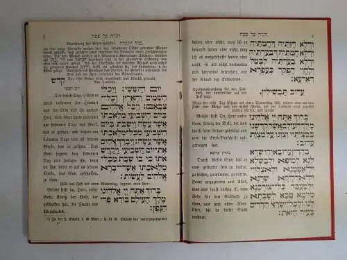 Buch: Das Pessach-Fest / Die Peßach-Haggada, Kisch, Alexander, 1889, Pascheles
