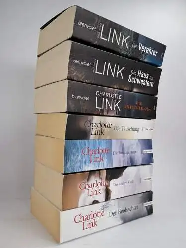 7 Bücher Charlotte Link: Verehrer, Entscheidung, Rosenzüchterin, Beobachter ...