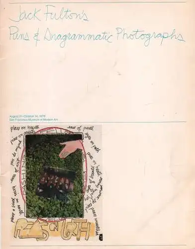 Ausstellungskatalog: Puns and Anagrammatic Photographs, Fulton, Jack, 1979