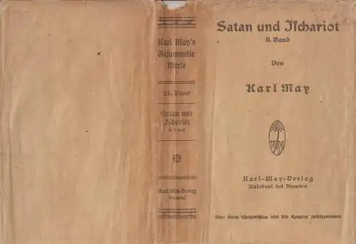 Schutzumschlag: Satan und Ischariot Band II. May, Karl, Karl-May-Verlag