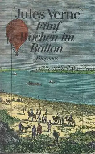 Buch: Fünf Wochen im Ballon, Verne, Jules. Diogenes Taschenbuch, detebe, 1990