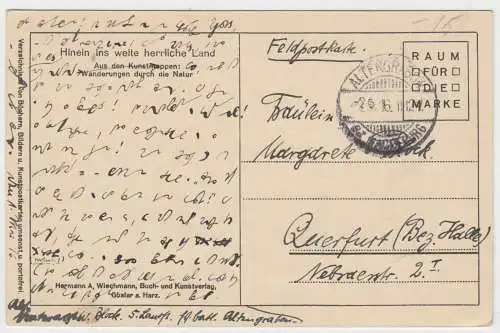 AK Hinein ins weite herrliche Land, Hermann A. Wiechmann, Goslar, Postkarte