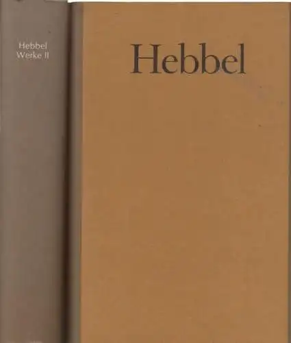 Buch: Werke in 2 Bänden, Hebbel, Friedrich. 2 Bände, ca. 1950, gebraucht, gut