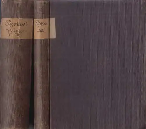 Buch: Sämmtliche Werke Band 1-3, Parker, J. L., 1855, 3 Teile in 2 Bänden, Cotta