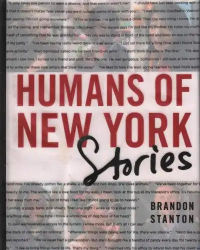 Buch: Humans of New York. Stories, Stanton,  Brandon, 2015, St. Martins Press