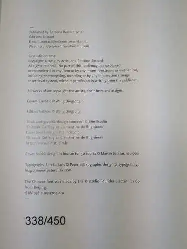 Buch: History Of Monuments, Wang Qingsong, 2012, Bessard, Leporello