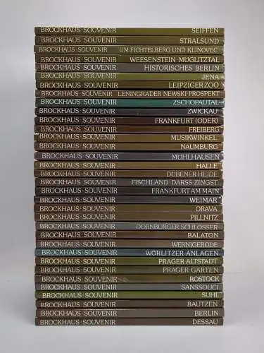 34 Bücher Brockhaus Souvenir: Prag, Rostock, Suhl, Bautzen, Berlin, Dessau ...