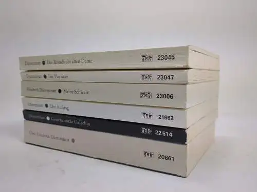 6 Bücher Friedrich Dürrenmatt: Auftrag, Physiker, Grieche sucht Griechin, Dame..