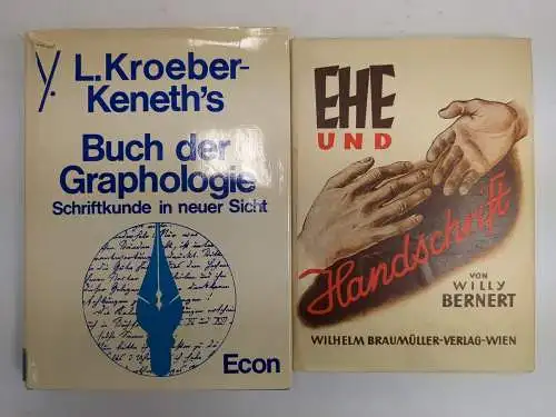 12 Bücher Graphologie, Handschrift, Charakter, Schriftkunde, Lehrbuch ...