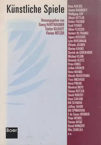 Buch: Künstliche Spiele, Hartwagner, Georg, 1993, Boer, gebraucht, gut