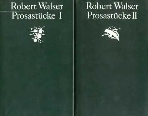 Buch: Prosastücke. Band I / II, Walser, Robert. 2 Bände, 1978, gebraucht, gu 697