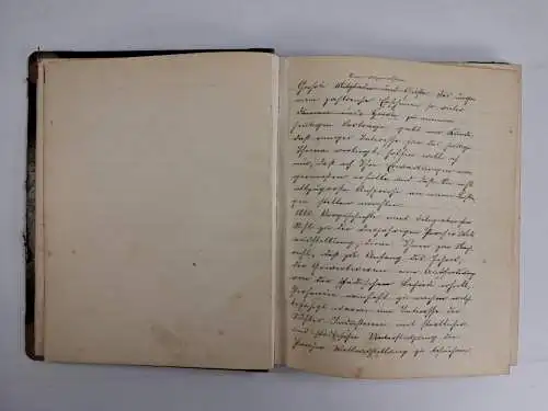 Buch: Welt-Ausstellung 1900, privates Notizbuch mit handschriftlicher Eintragung