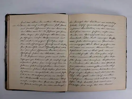 Buch: Welt-Ausstellung 1900, privates Notizbuch mit handschriftlicher Eintragung