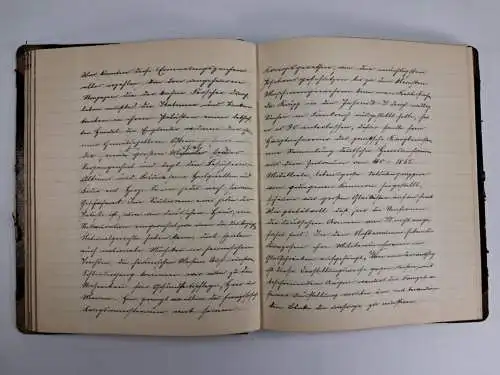 Buch: Welt-Ausstellung 1900, privates Notizbuch mit handschriftlicher Eintragung