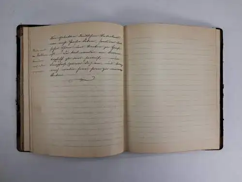 Buch: Welt-Ausstellung 1900, privates Notizbuch mit handschriftlicher Eintragung