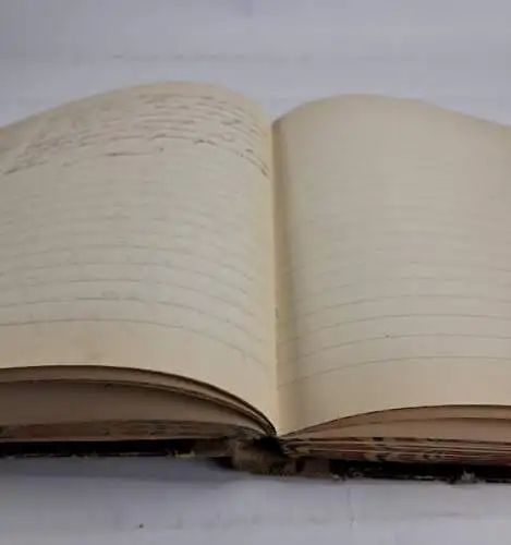 Buch: Welt-Ausstellung 1900, privates Notizbuch mit handschriftlicher Eintragung