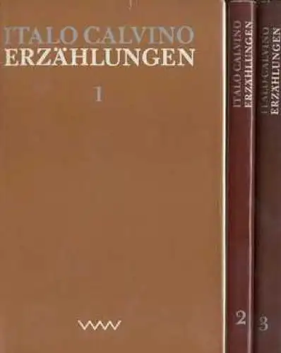 Buch: Erzählungen 1-3, Calvino, Italo. 3 Bände, 1979, Verlag Volk und Welt