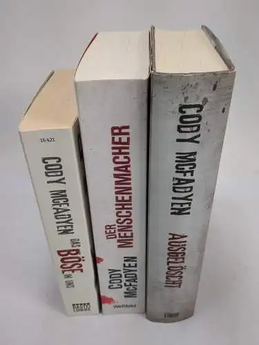 3 Bücher Cody McFadyen; Das Böse in uns, Der Menschenmacher, Ausgelöscht; Lübbe