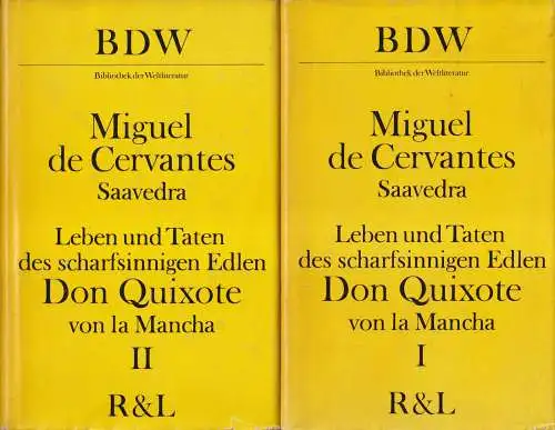 Buch: Don Quixote von La Mancha. Cervantes, 1972, Rütten & Loening