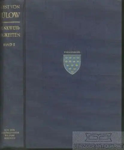 Buch: Denkwürdigkeiten. Zweiter Band, Bülow, Bernhard Fürst von. 1930