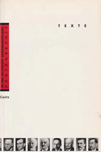 Buch: Texte: Photographie in der deutschen Gegenwartskunst, 1993, Edition Cantz
