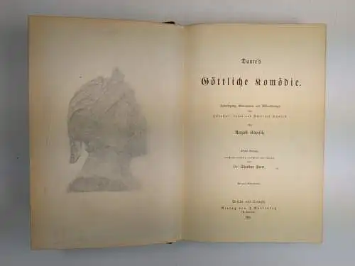 Buch: Dante's Göttliche Komödie, August Kopisch, 1882, J. Guttentag Verlag