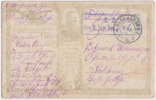 AK Sturm und Sprengung der Maasbrücke bei der Bergfestung Dinant, Postkarte 1912