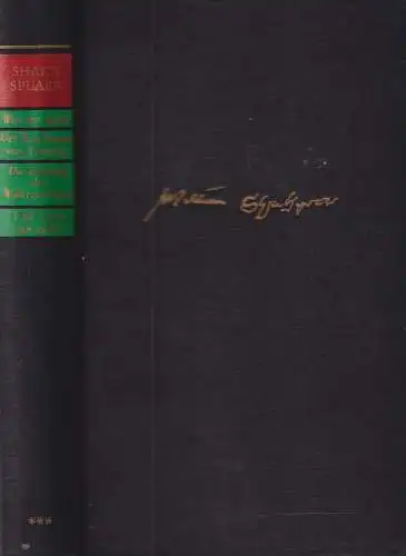 Buch: Shakespeares Werke III, Shakespeare, William. Shakespeares Werke, 1962
