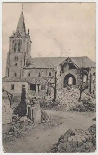 AK Saint-Souplet-sur-Py, 1916, Postkarte, Frankreich, Erster Weltkrieg, Kirche