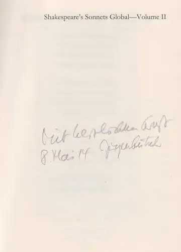 Buch: William Shakespeare's Sonnets 2, Pfister/Gutsch, 2014, Edition Signathur