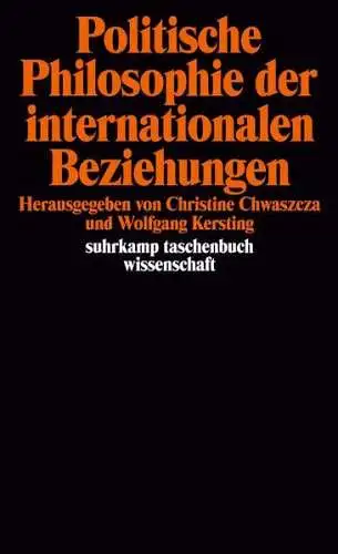 Buch: Politische Philosophie der internationalen Beziehungen, Kersting, 1998