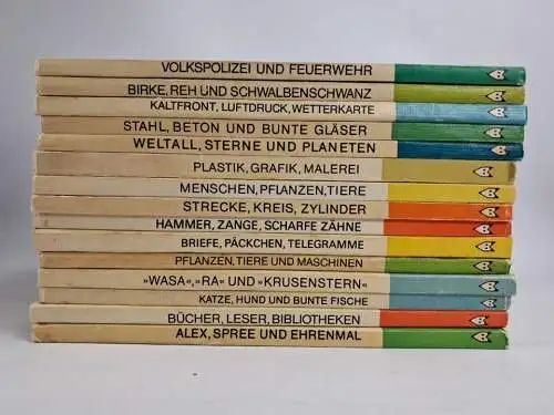 15 Bücher Mein kleines Lexikon, Der Kinderbuchverlag, Konvolut, Bundle, Paket