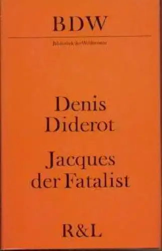 Buch: Jacques der Fatalist, Diderot, Denis. Bibliothek der Weltliteratur,  23172