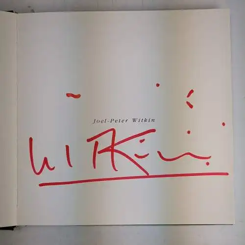Buch: Joel-Peter Witkin, 1989, Ministerio De Cultura, spanisch, signiert!