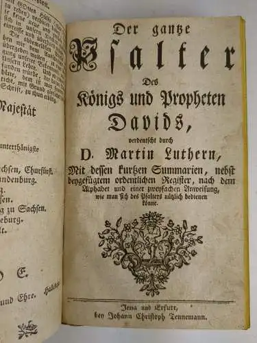 Buch: Konvolut von christlichen Schriften, Luther, Martin, 1772, 1767, 1750, gut