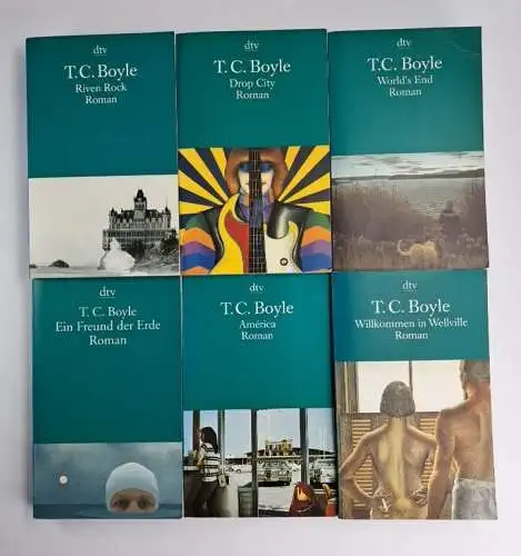 6 Bücher T. C. Boyle: America; World's End; Drop City; Riven Rock; Willkommen...