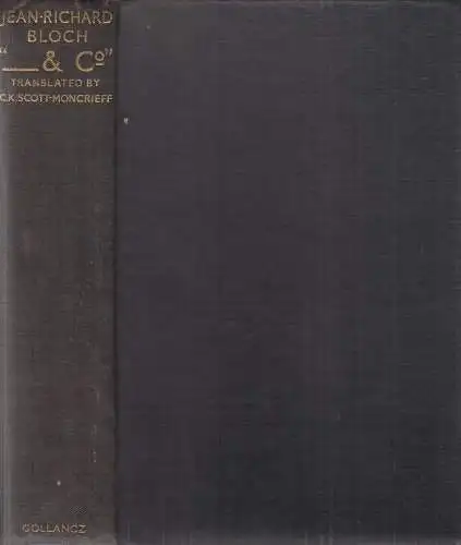 Buch: ... & Co., Bloch, Jean-Richard, 1930, Victor Gollancz, englischsprachig