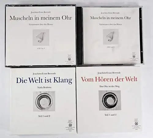 4 CD-Boxen Joachim-Ernst Berendt: Muscheln in meinem Ohr, Die Welt ist Klang ...