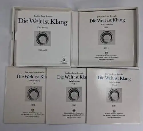 4 CD-Boxen Joachim-Ernst Berendt: Muscheln in meinem Ohr, Die Welt ist Klang ...