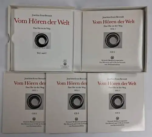 4 CD-Boxen Joachim-Ernst Berendt: Muscheln in meinem Ohr, Die Welt ist Klang ...