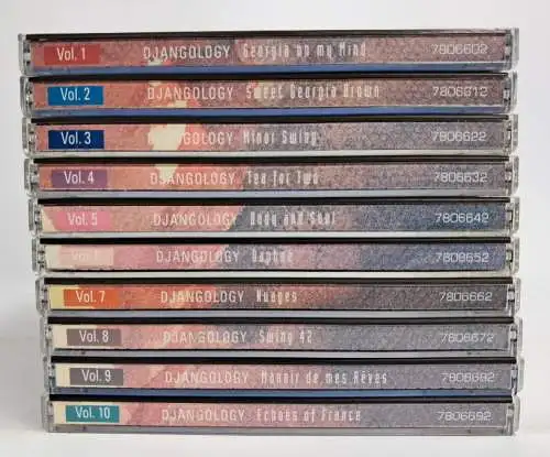 10 CDs: Django Reinhardt Djangology Vol. 1-10, EMI, Jazz, gebraucht, sehr gut