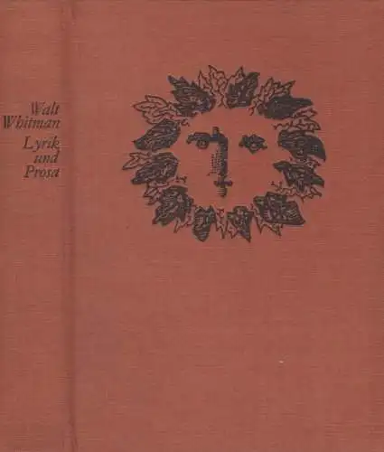Buch: Lyrik und Prosa, Whitman, Walt. 1966, Verlag Volk und Welt, gebraucht, gut