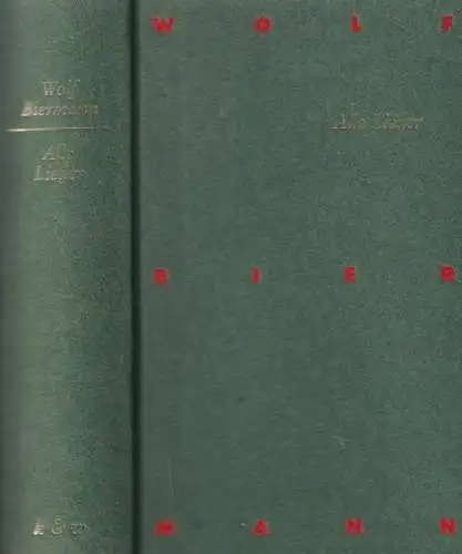 Buch: Alle Lieder, Biermann, Wolf, 1991, Kiepenheuer & Witsch, sehr gut