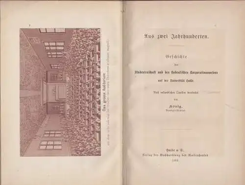 Buch: Aus zwei Jahrhunderten. König, 1894, Buchhandlung des Waisenhauses