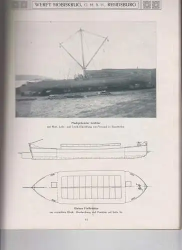 Buch: Werft Nobiskrug GmbH Rendsburg, ca. 1910, Persiehl Druck, gebraucht, gut